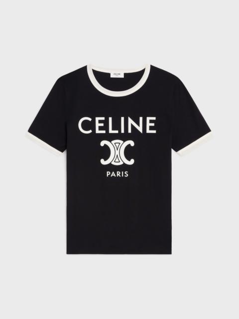 CELINE PARIS T-SHIRT IN COTTON JERSEY