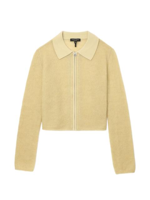 zip collared knitwear