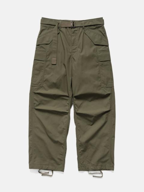 Cotton Nylon Oxford Pants Khaki