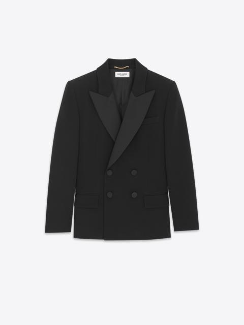 tuxedo jacket in grain de poudre