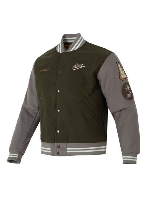 Nike Outdoor Varsity Jacket 'Olive Green' FV4026-325