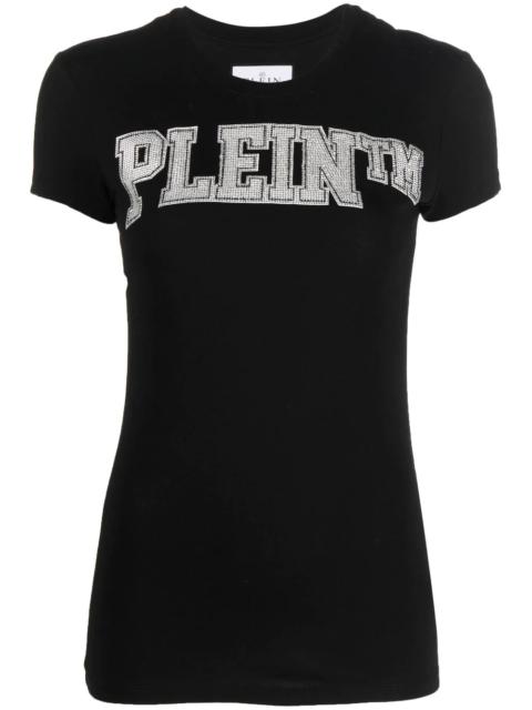 appliqué logo-print T-shirt