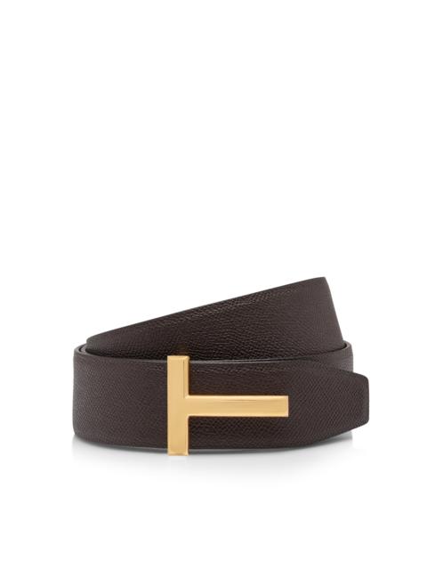 SMALL GRAIN LEATHER T ICON BELT