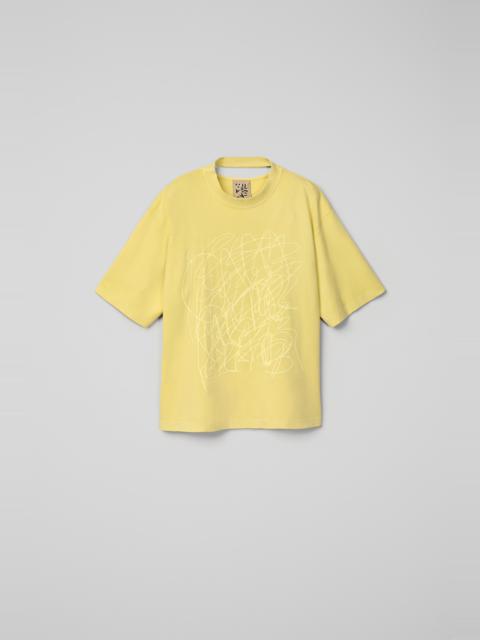 Yellow Mineral Dye Boxy T-Shirt