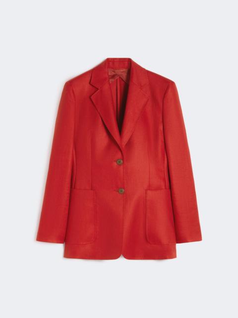 Pure linen blazer - RED