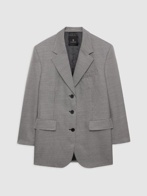 Sara Blazer - Black And White Mini Houndstooth