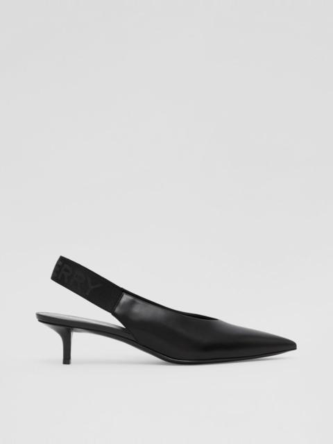 Leather Slingback Pumps