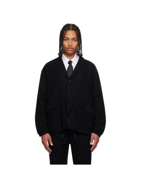 Black Wool Serge Blazer