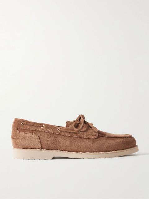 Suede Boat Shoes Brown