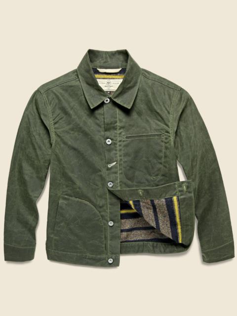 Supply Jacket - Blanket Lined Waxed Olive Ridgeline