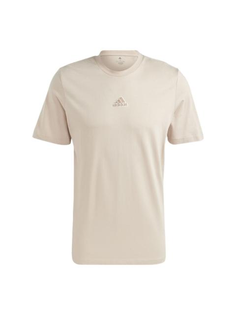 adidas Elevated Pile Embroidery Logo T-Shirts 'White' HY1333