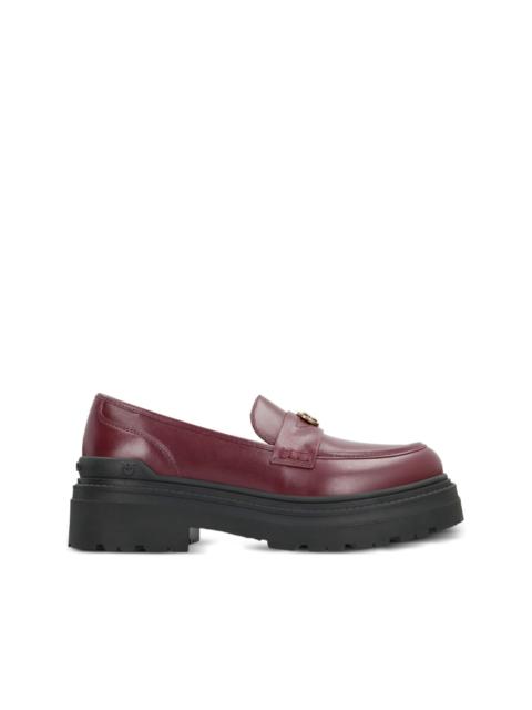 Mia leather platform loafers