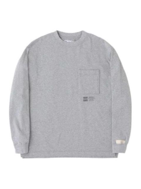 New Balance 1000 Long Sleeve T-Shirt Regular Fit 'Grey' AMT25023-HGR