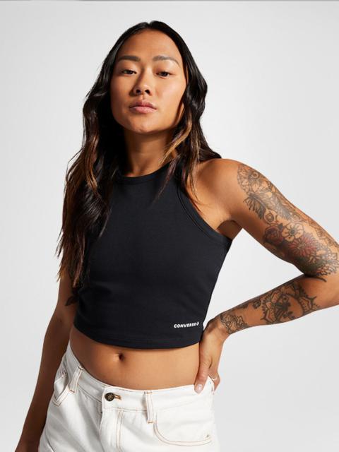 High Neck Knit Tank Top