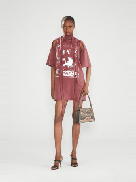 Multiscarf Rock Band Print Dress