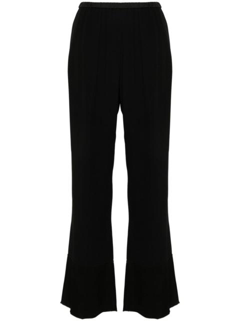 crepe straight trousers