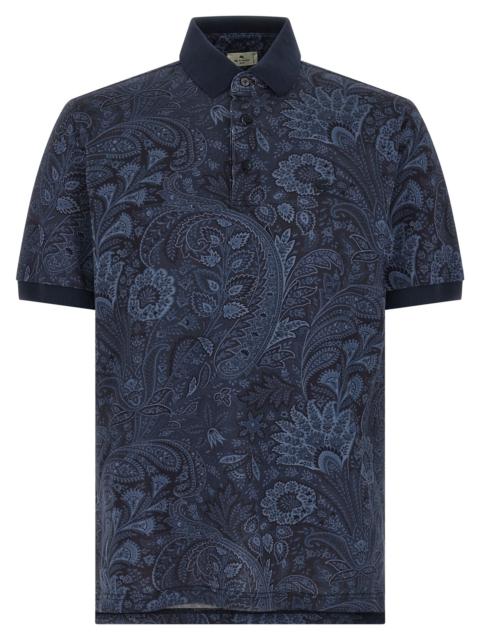 Arnica Paisley Polo Blue