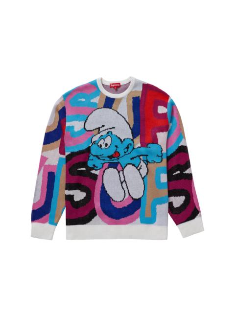 Supreme Smurfs Sweater White