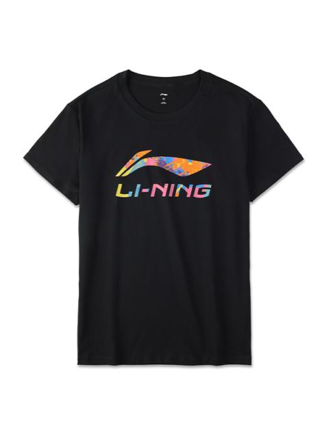 Li-Ning Classic Logo T-shirt 'Black Multi' AHSU835-1
