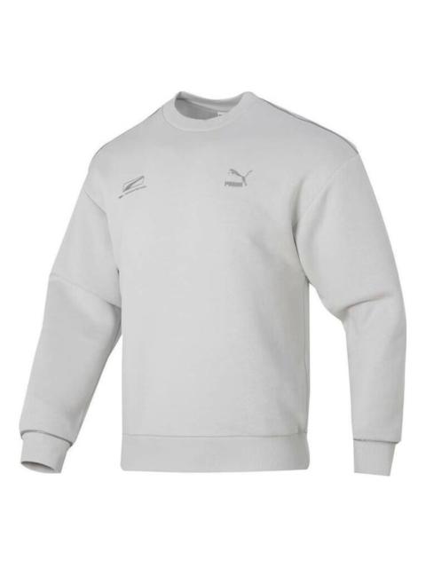 PUMA Casual Logo Printed Sweater 'Grey' 625075-80