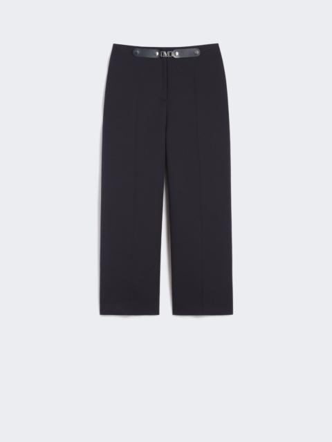 NOVELLA Washed fabric cropped trousers