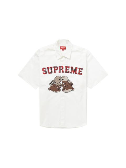 Supreme Bunnies S/S Work Shirt White