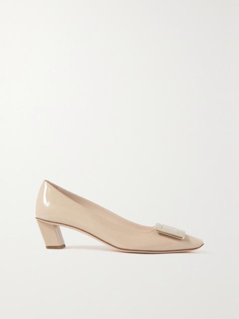 Belle Vivier 45 patent-leather pumps Blush