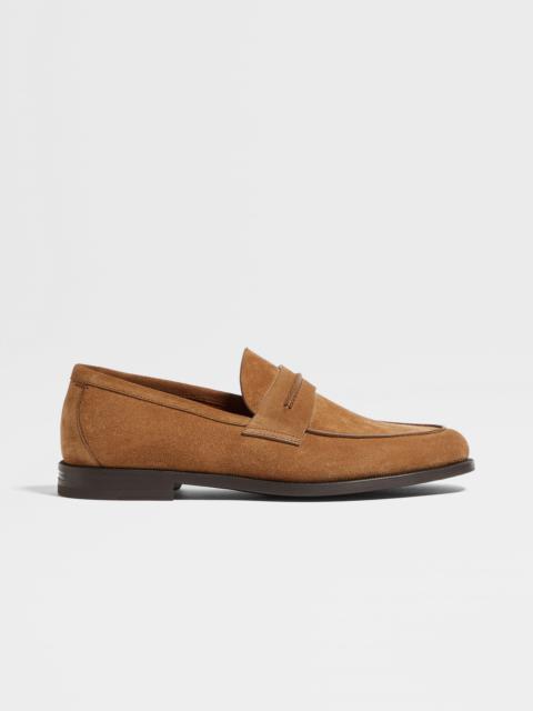 TOBACCO SUEDE MOCASSIN CORSO LOAFERS