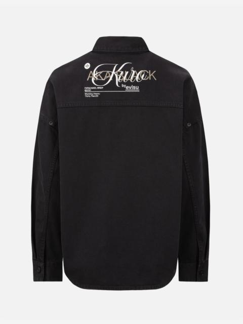 Logo Embroidered Denim Shirt