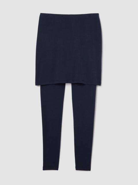 Stretch Jersey Knit Skirted Legging