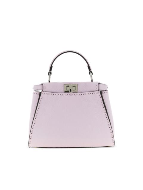 mini Peekaboo Selleria topstitching tote bag