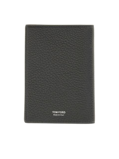 grained card holder