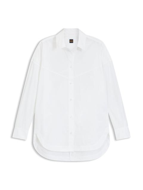 OVERSIZE-FIT BLOUSE IN COTTON POPLIN