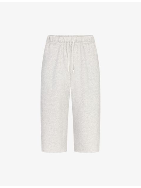 Drawstring-Waist Side-Pocket Cotton-Blend Shorts