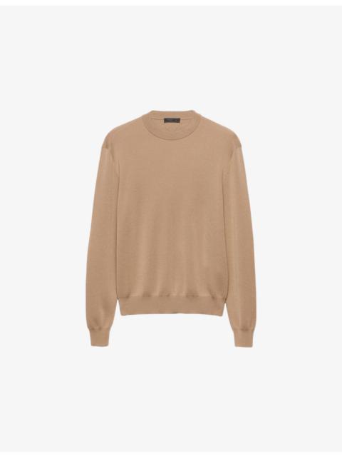 Elbow-Patch Regular-Fit Cashmere Jumper