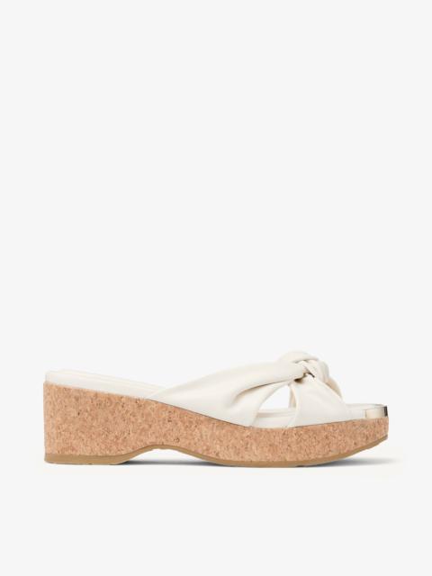 Avenue Wedge 50
Latte Nappa Leather Wedge Mules