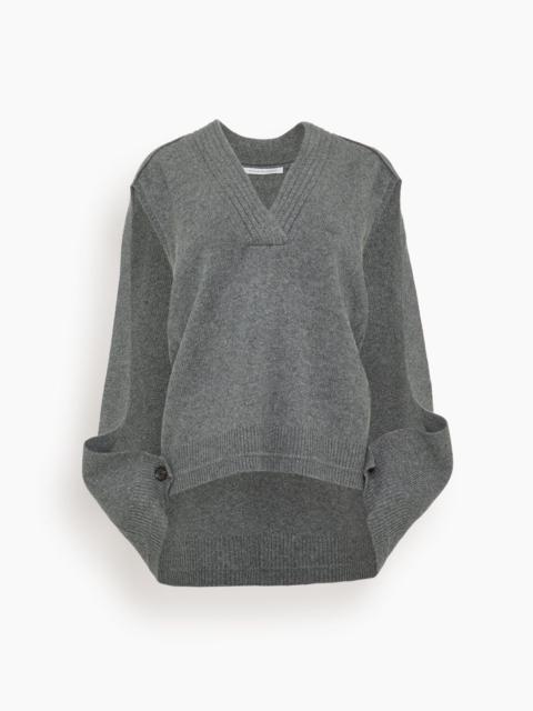 Cocoon Cape in Medium Heather Grey