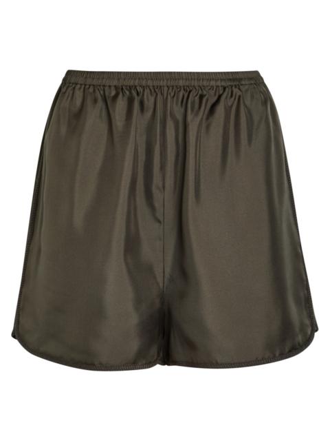 Rohe Woven-trim Satin Shorts