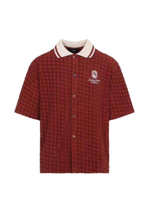 embroidered-detail shirt