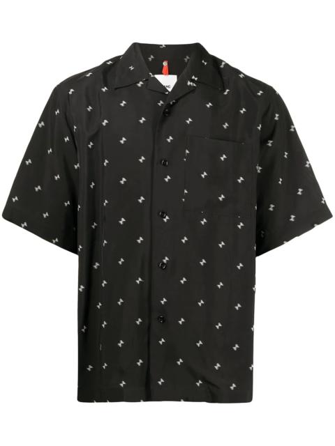 triangle-print shirt