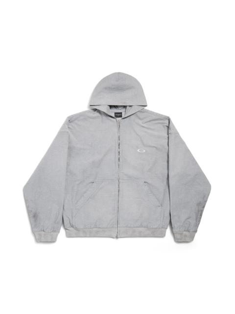 Men's Trompe L'œil Hoodie in Heather Grey