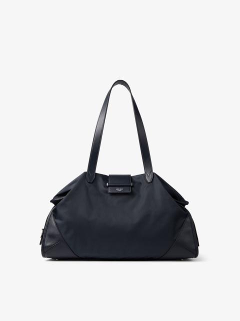 Bar Holdall Large
Marine Nylon Holdall with Smooth Calf Leather Trim