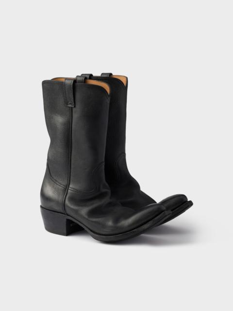 Leather boots