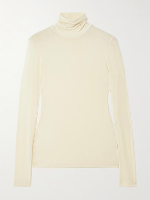 Pascale Stretch-lyocell Turtleneck Top