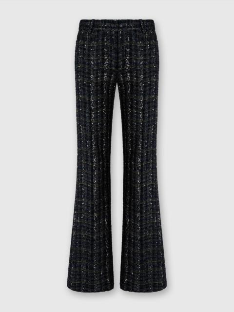 Men’s tailored check and wave pattern trousers