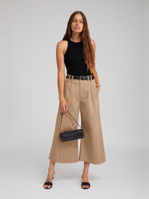 SAND TWILL CULOTTE TROUSERS