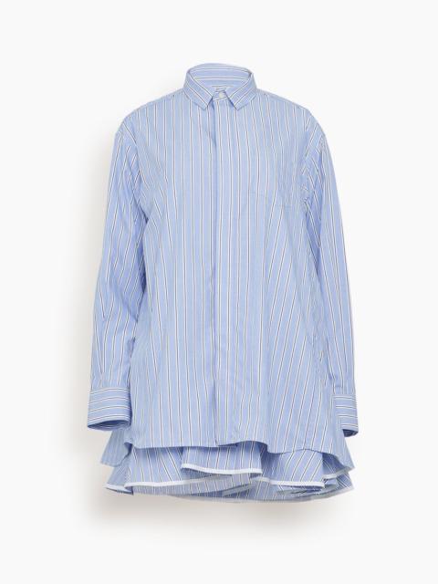 Cotton Poplin Dress in Stripe