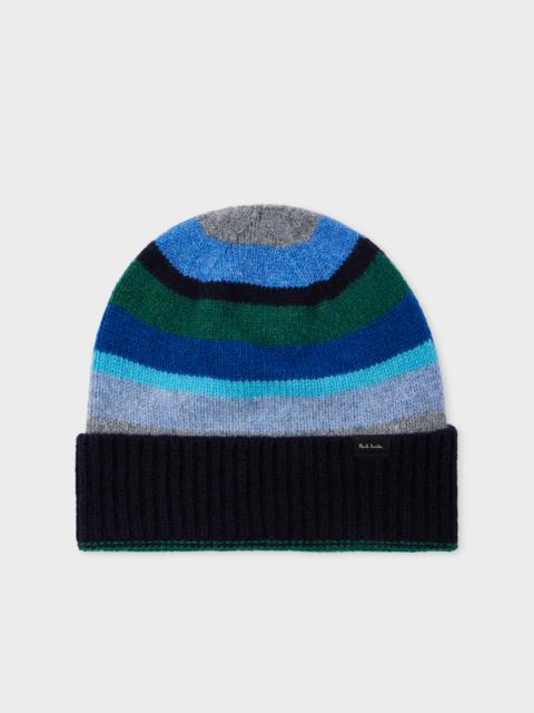 Dark Blue 'Seasonal Stripe' Beanie