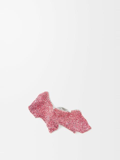 Glitter Fragment large ring in sterling silver and crystals