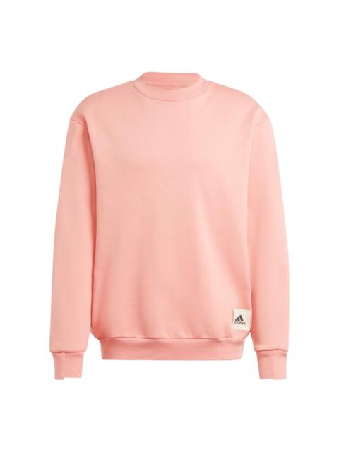 adidas Lounge Fleece Sweatshirt 'Pink' IM0490
